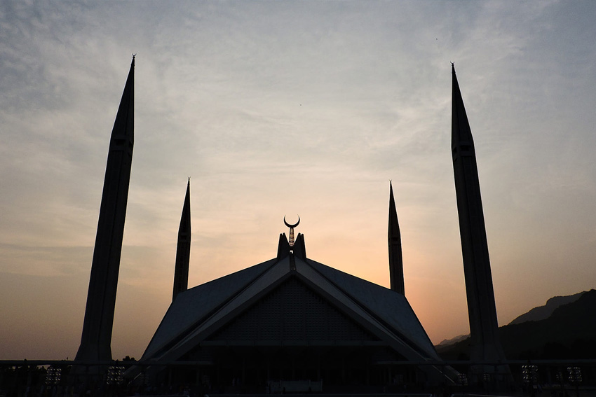 Faisal Mosque in Islamabad, Pakistan