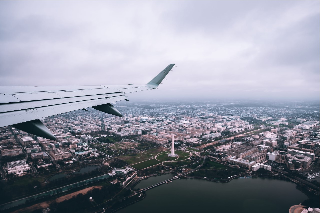 US's beautiful bird's eye view capture from airplane!