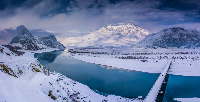 frozen lake