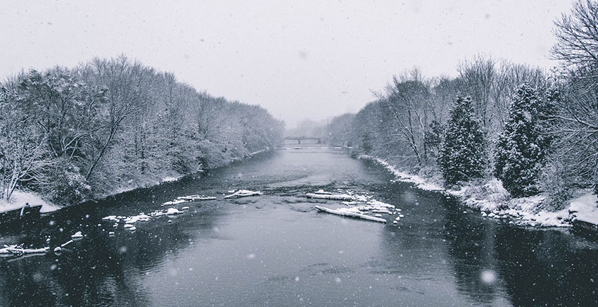 frozen lake