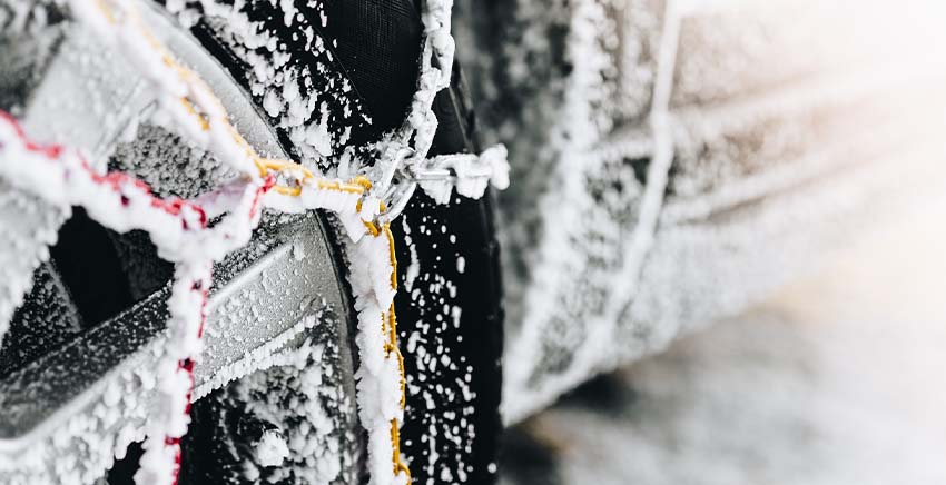 tires in chain