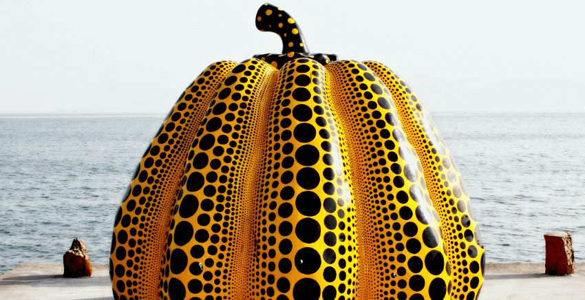 Western-Japan-Naoshima-Island-Art-Yayoi-Kusama-Pumpkin